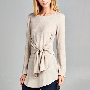 Soft Tunic With Tie Detail